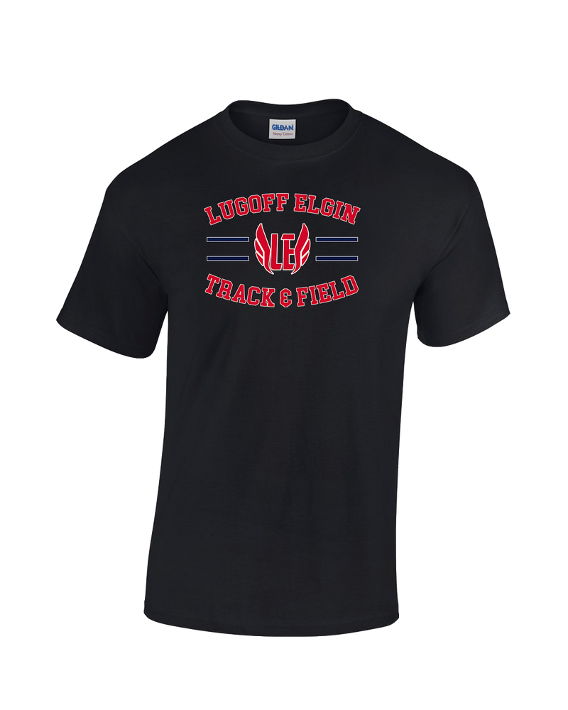 Lugoff Elgin HS Track & Field Curve - Cotton T-Shirt