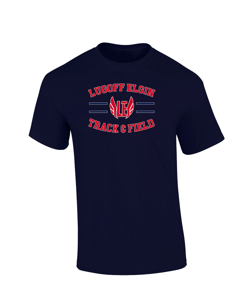 Lugoff Elgin HS Track & Field Curve - Cotton T-Shirt