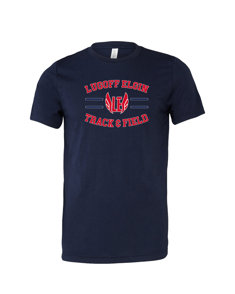 Lugoff Elgin HS Track & Field Curve - Mens Tri Blend Shirt