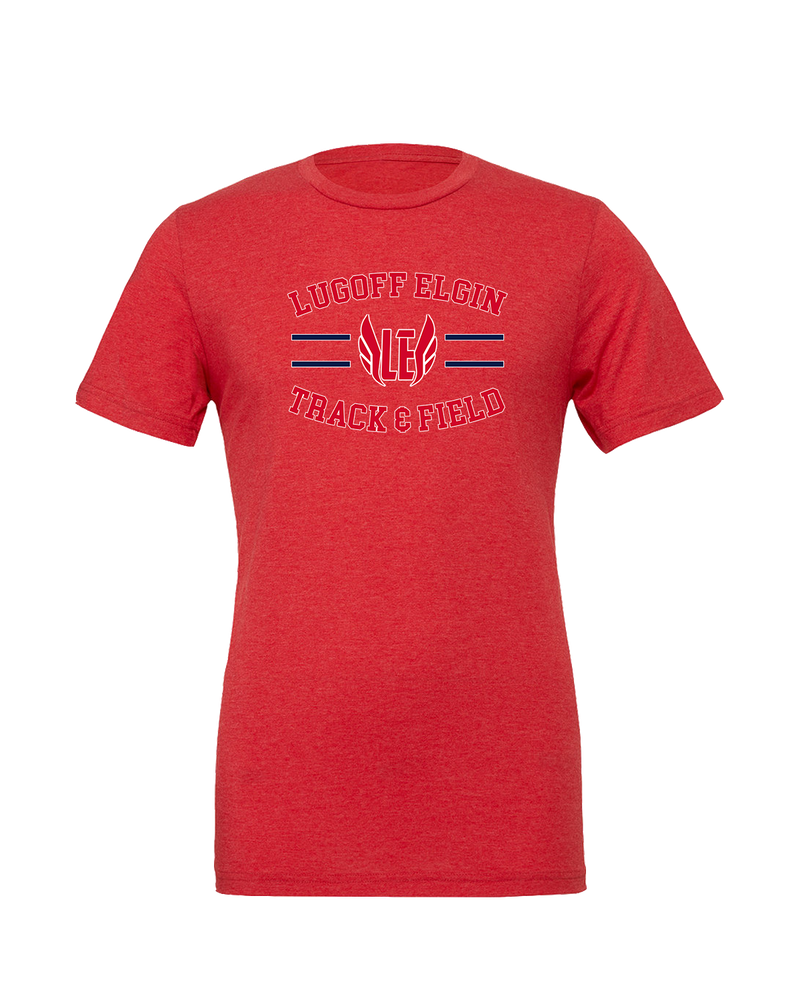 Lugoff Elgin HS Track & Field Curve - Mens Tri Blend Shirt