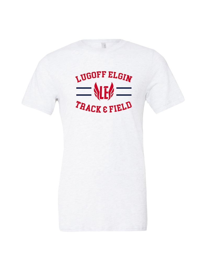 Lugoff Elgin HS Track & Field Curve - Mens Tri Blend Shirt