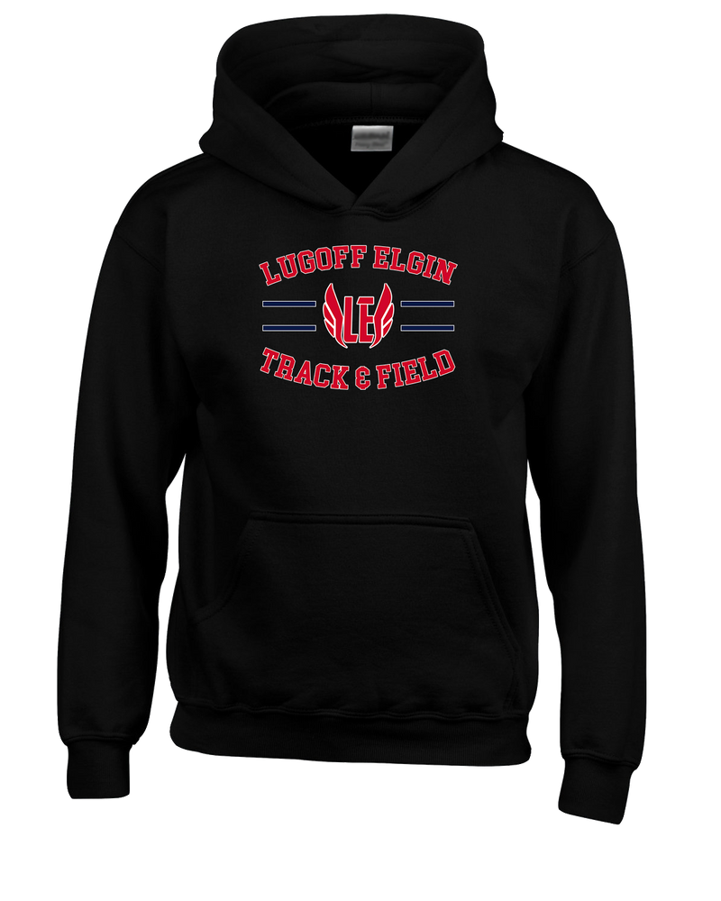 Lugoff Elgin HS Track & Field Curve - Cotton Hoodie