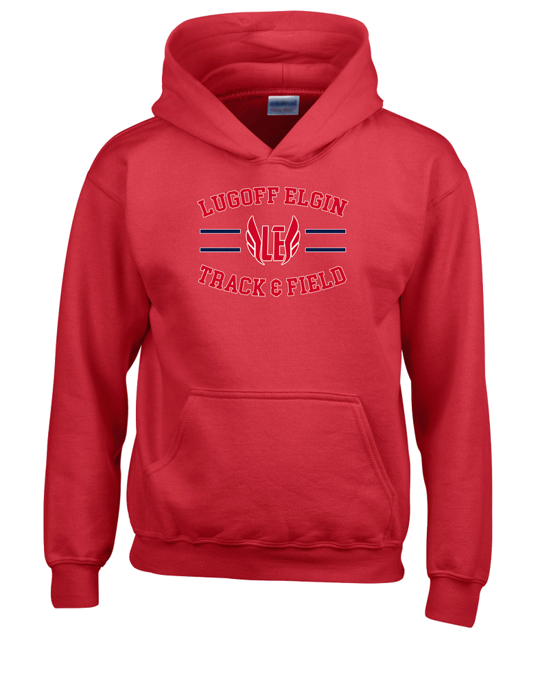 Lugoff Elgin HS Track & Field Curve - Cotton Hoodie