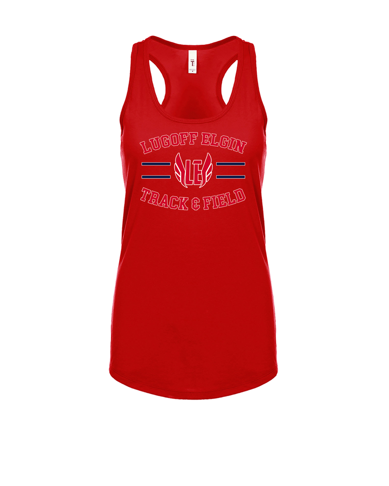 Lugoff Elgin HS Track & Field Curve - Womens Tank Top