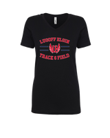 Lugoff Elgin HS Track & Field Curve - Womens V-Neck