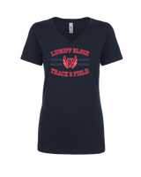 Lugoff Elgin HS Track & Field Curve - Womens V-Neck