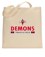 Lugoff Elgin HS Track & Field Stacked - Tote Bag