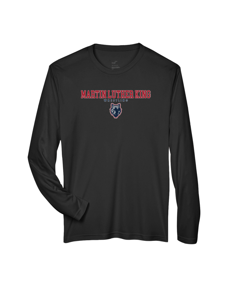 MLK HS  Wrestling Block - Performance Long Sleeve