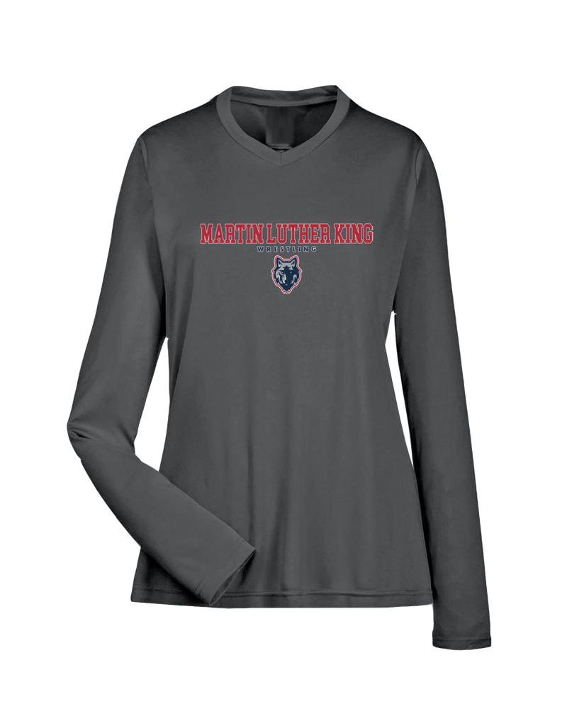 MLK HS  Wrestling Block - Womens Performance Long Sleeve