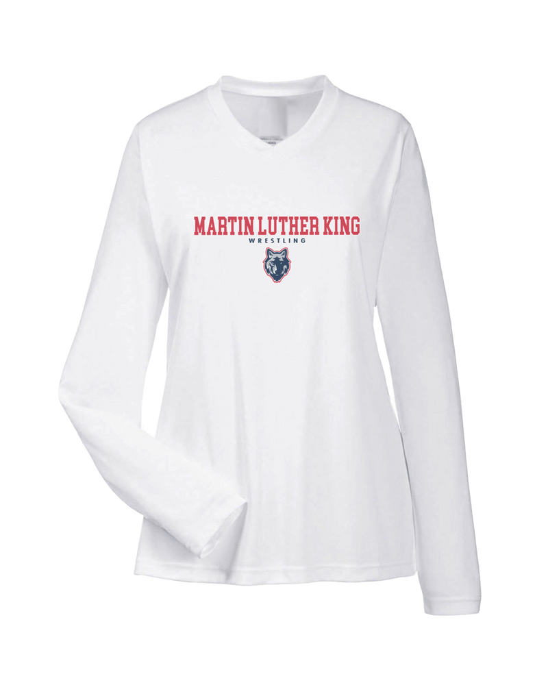 MLK HS  Wrestling Block - Womens Performance Long Sleeve