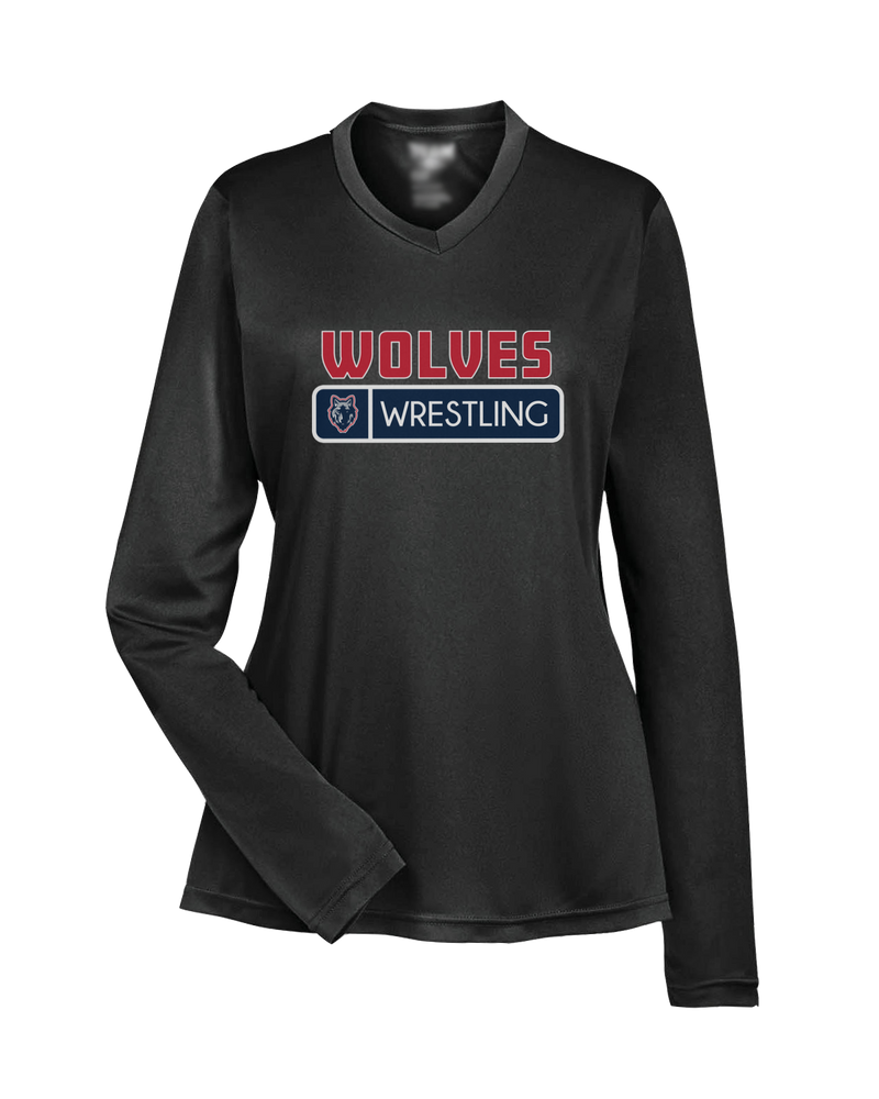 MLK HS  Wrestling Pennant - Womens Performance Long Sleeve