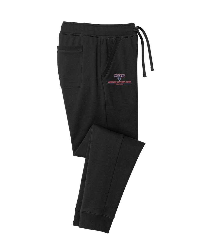 MLK HS  Wrestling Split - Cotton Joggers