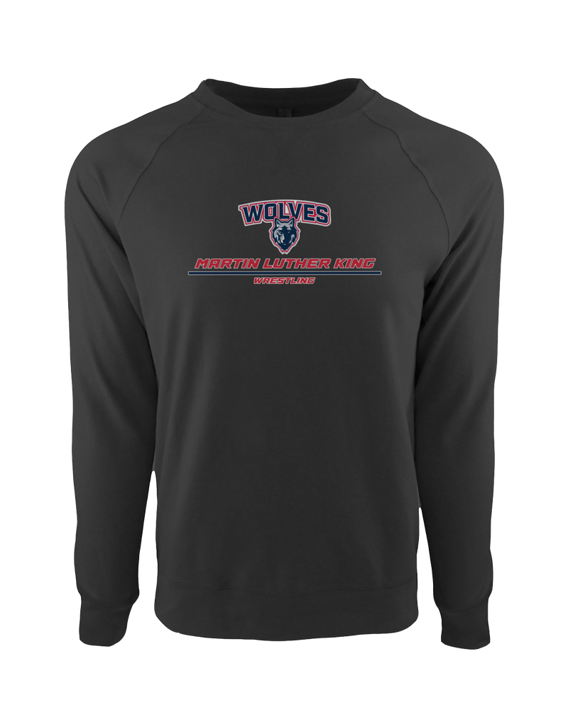 MLK HS  Wrestling Split - Crewneck Sweatshirt