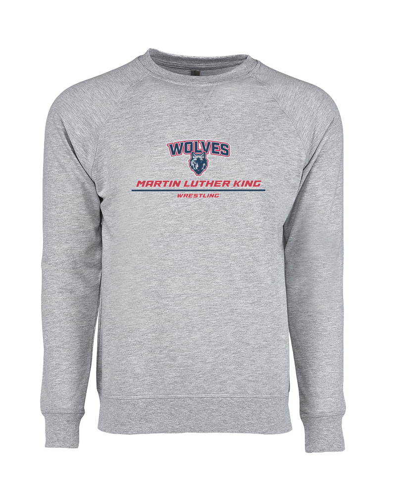 MLK HS  Wrestling Split - Crewneck Sweatshirt