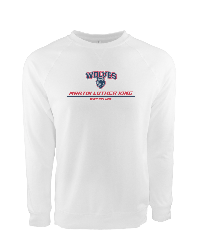 MLK HS  Wrestling Split - Crewneck Sweatshirt