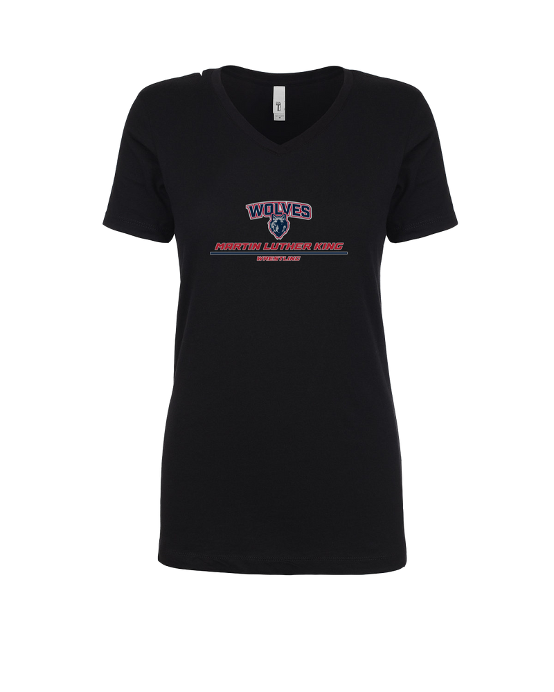 MLK HS  Wrestling Split - Womens V-Neck