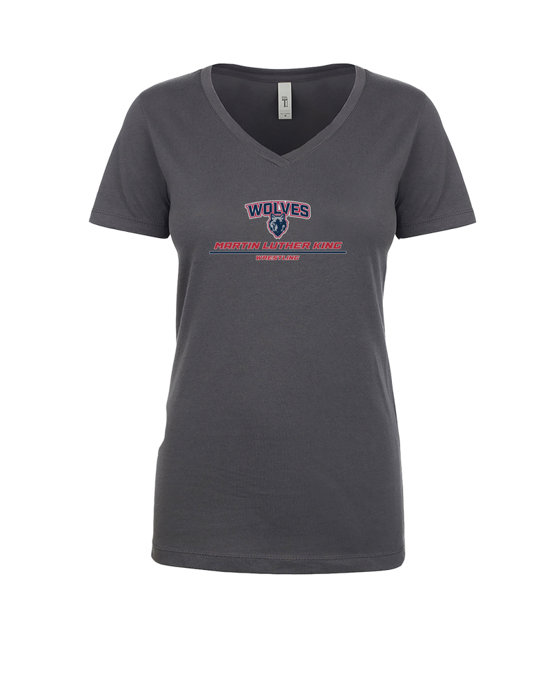 MLK HS  Wrestling Split - Womens V-Neck