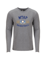 More Than Athletics Prep School Basketball MTAP Curve - Tri Blend Long Sleeve