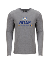 More Than Athletics Prep School Basketball MTAP Stacked - Tri Blend Long Sleeve