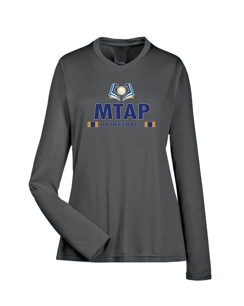 More Than Athletics Prep School Basketball MTAP Stacked - Womens Performance Long Sleeve