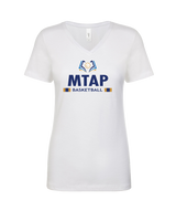 More Than Athletics Prep School Basketball MTAP Stacked - Womens V-Neck