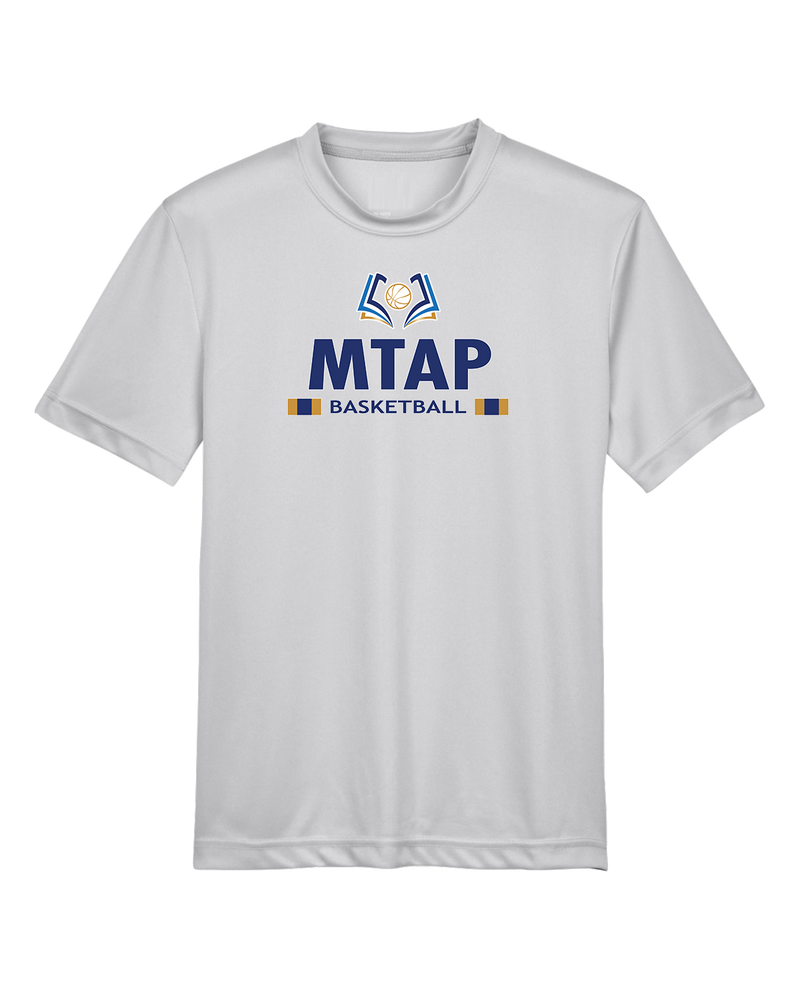 More Than Athletics Prep School Basketball MTAP Stacked - Youth Performance T-Shirt