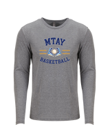 More Than Athletics Prep School Basketball MTAY Curve - Tri Blend Long Sleeve