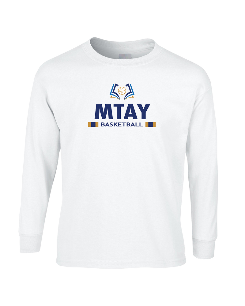 More Than Athletics Prep School Basketball MTAY Stacked - Mens Cotton Long Sleeve