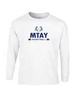 More Than Athletics Prep School Basketball MTAP Stacked - Mens Cotton Long Sleeve