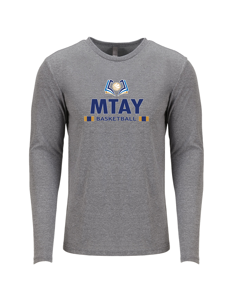 More Than Athletics Prep School Basketball MTAY Stacked - Tri Blend Long Sleeve