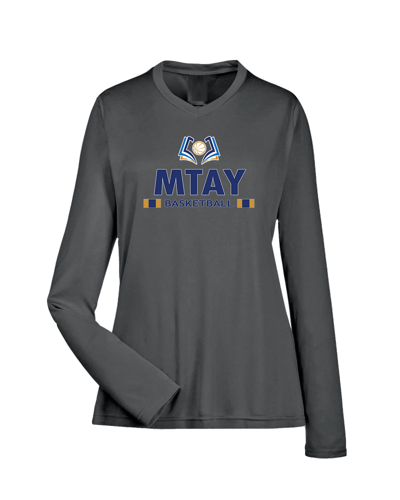More Than Athletics Prep School Basketball MTAY Stacked - Womens Performance Long Sleeve
