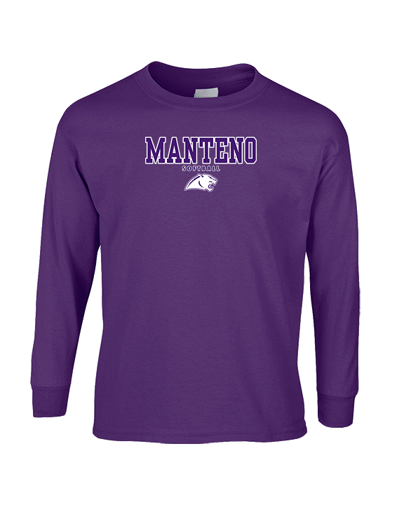 Manteno HS Softball Block - Cotton Longsleeve