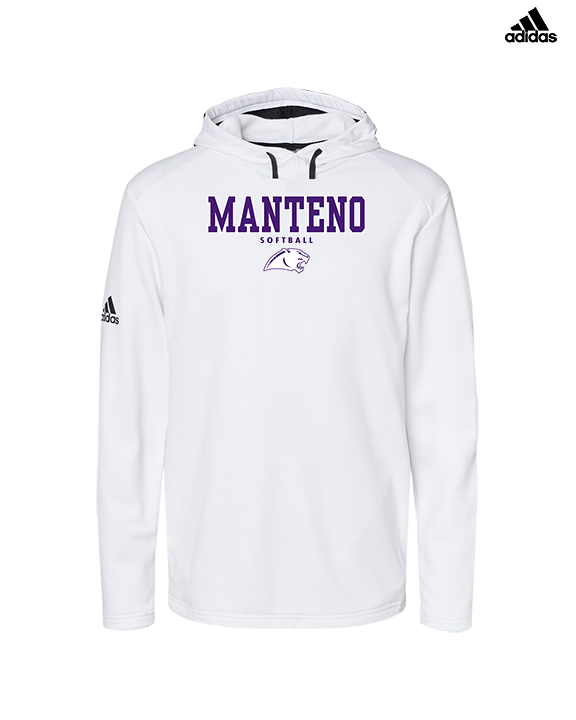 Manteno HS Softball Block - Mens Adidas Hoodie