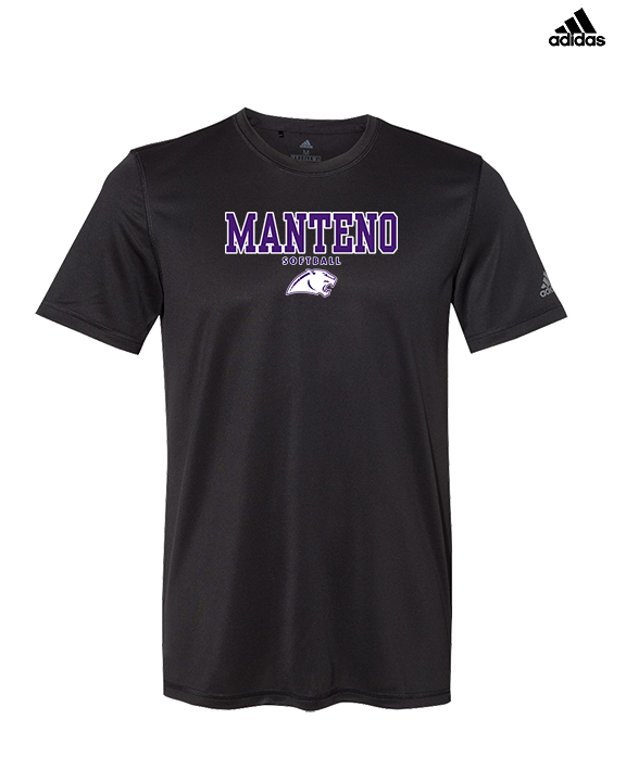 Manteno HS Softball Block - Mens Adidas Performance Shirt