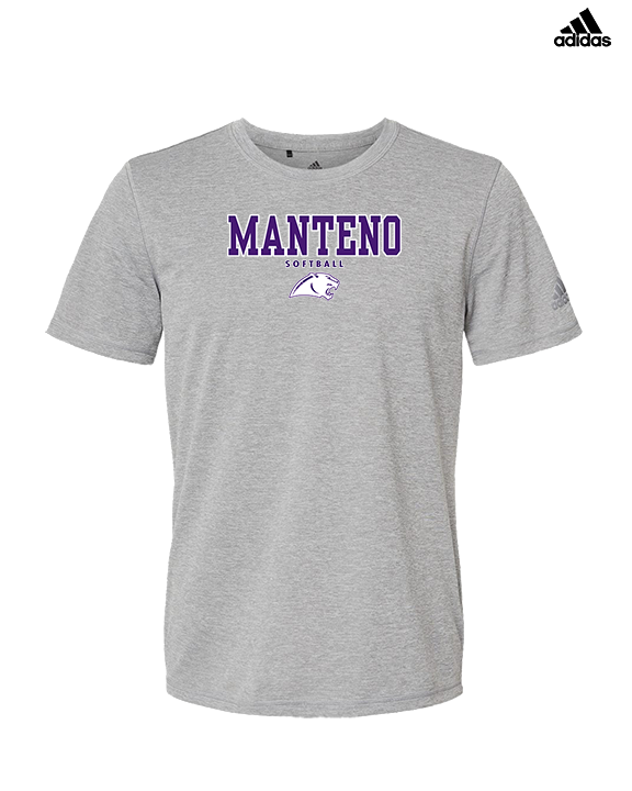 Manteno HS Softball Block - Mens Adidas Performance Shirt