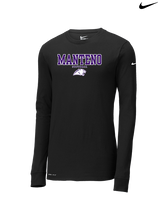 Manteno HS Softball Block - Mens Nike Longsleeve