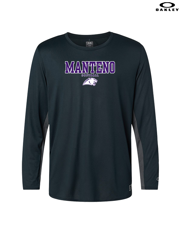 Manteno HS Softball Block - Mens Oakley Longsleeve