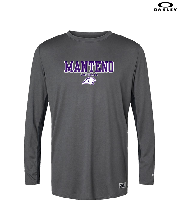 Manteno HS Softball Block - Mens Oakley Longsleeve