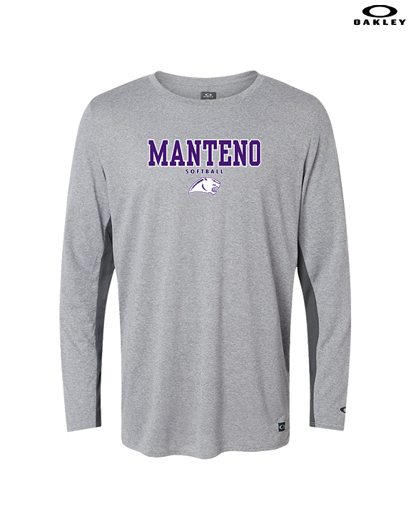 Manteno HS Softball Block - Mens Oakley Longsleeve