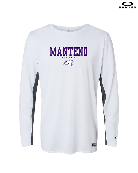 Manteno HS Softball Block - Mens Oakley Longsleeve