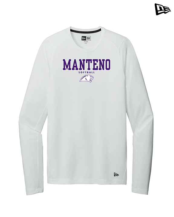 Manteno HS Softball Block - New Era Performance Long Sleeve