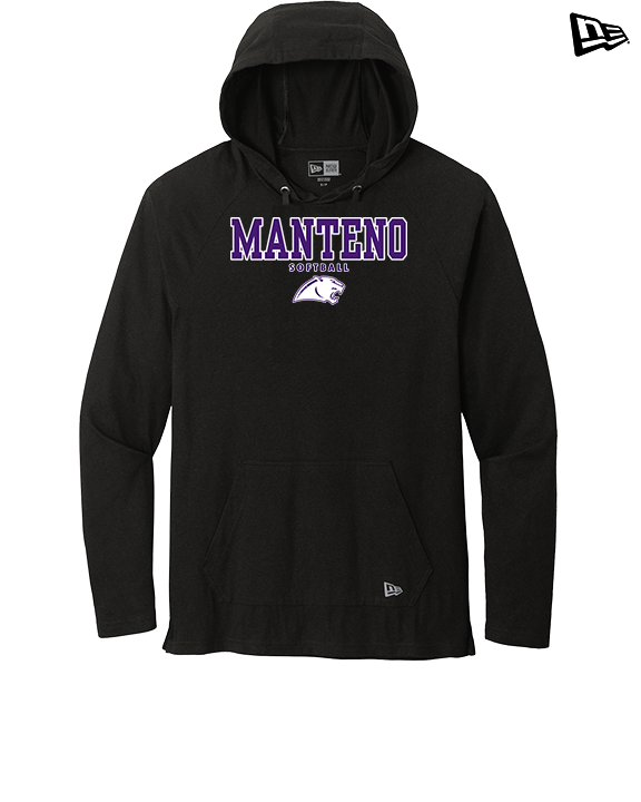 Manteno HS Softball Block - New Era Tri-Blend Hoodie