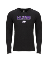 Manteno HS Softball Block - Tri-Blend Long Sleeve