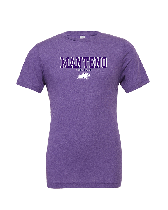 Manteno HS Softball Block - Tri-Blend Shirt