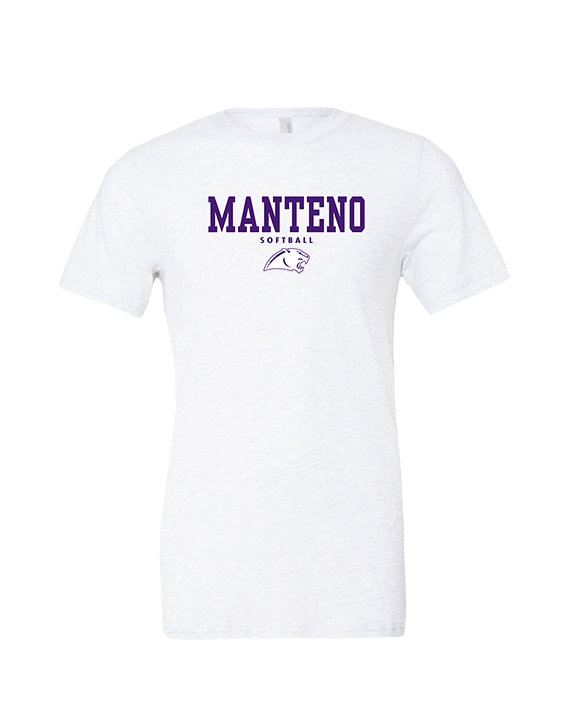 Manteno HS Softball Block - Tri-Blend Shirt