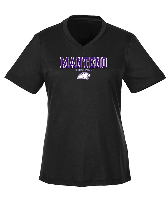 Manteno HS Softball Block - Womens Performance Shirt