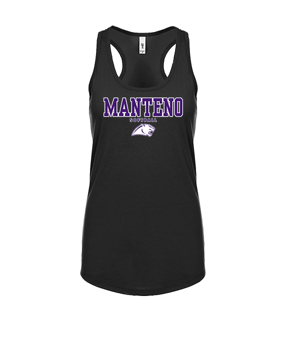 Manteno HS Softball Block - Womens Tank Top