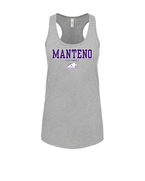 Manteno HS Softball Block - Womens Tank Top