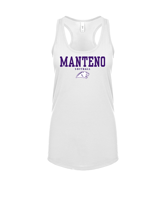 Manteno HS Softball Block - Womens Tank Top