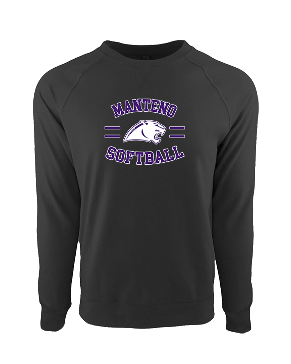 Manteno HS Softball Curve - Crewneck Sweatshirt